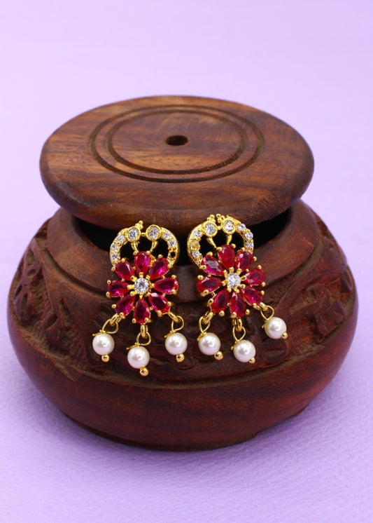 FLASHY FLORAL EARRINGS