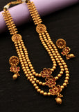 PRETTY FLOWERET PESHWAI NECKLACE