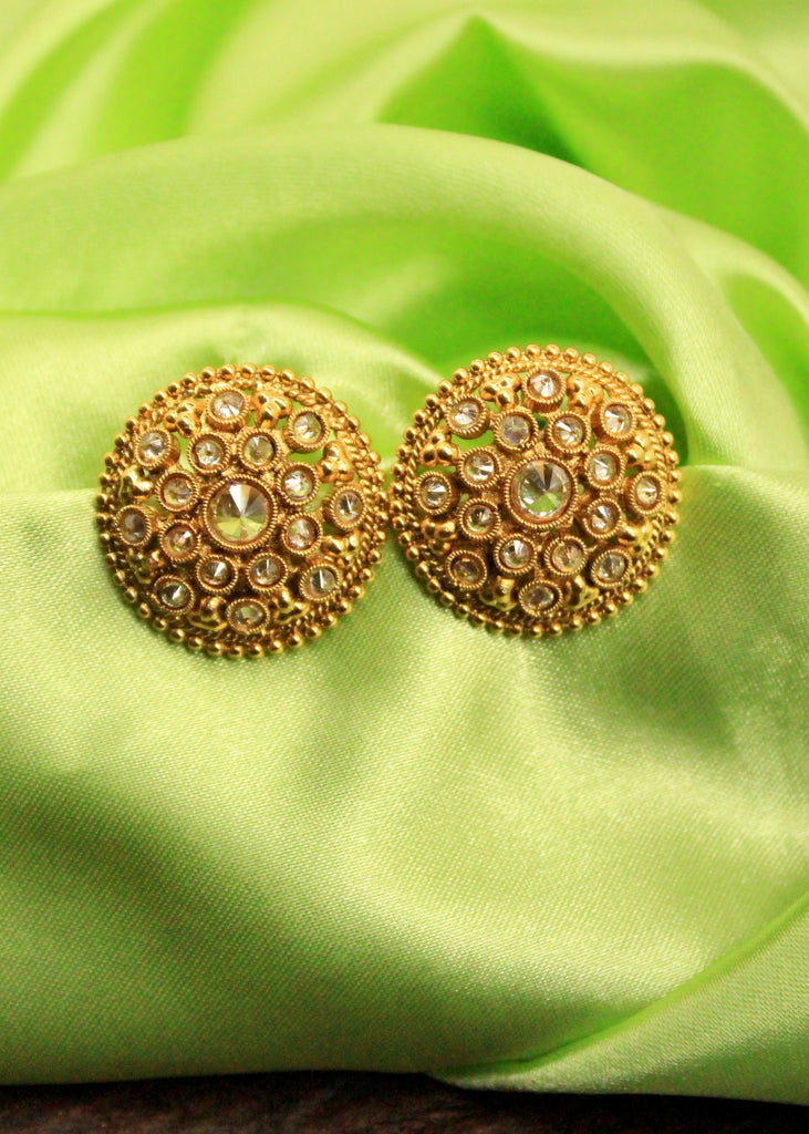 Multicultural golden peacock earring traditional jhumka Ethnic wedding traditional  earrings