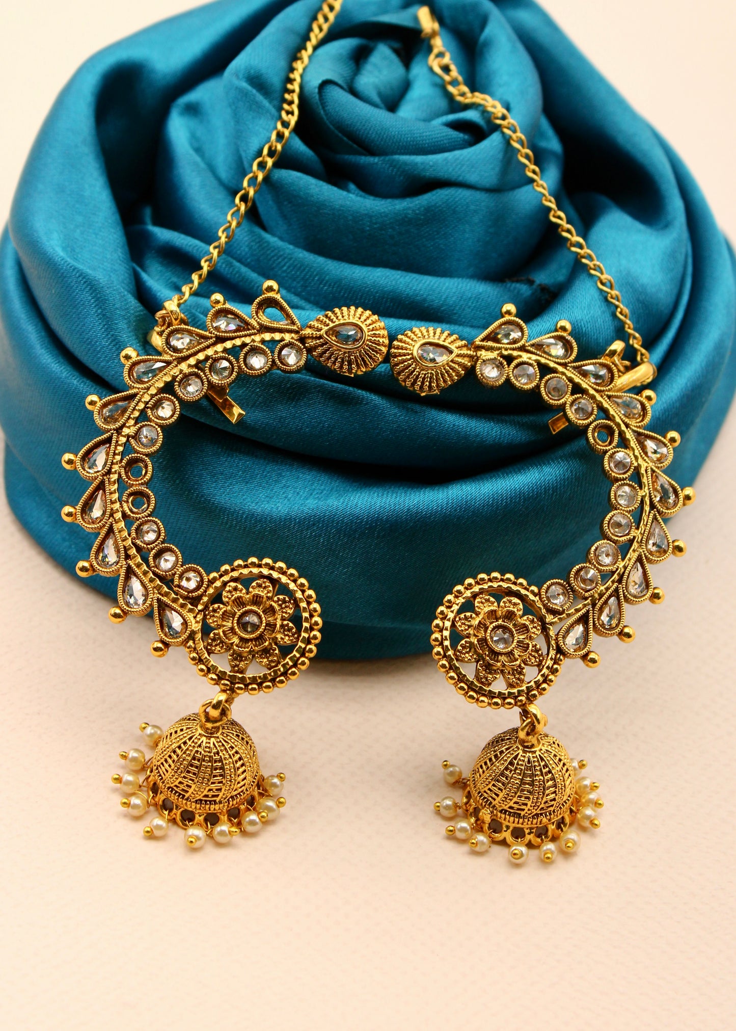 FLOWERET ANTIQUE EAR-CUFFS