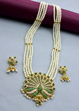 IMPRESSIVE PEACOCK DESIGNER NECKLACE