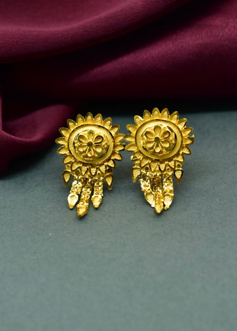 Latest Golden Earrings Tops for Women and Girls