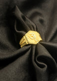 DAZZLING GOLDEN MEN'S RING