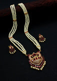 GLOSSY MOTI NECKLACE