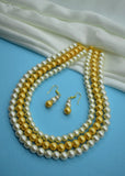 PARTY WEAR PEARL BEADS NECKLACE