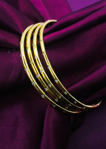 Buy Classic Gold Bracelet, Gold Bangle Bracelet, Plain Bangle, Timeless  Solid Gold K14 Bracelet, Stacking Bracelet, Minimalist Dainty Bangle Online  in India - Etsy