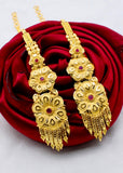 DELIGHTFUL GOLDEN KANCHAIN WITH EARRINGS