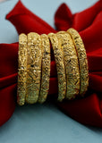 BLOSSOM GOLD PLATED BANGLES