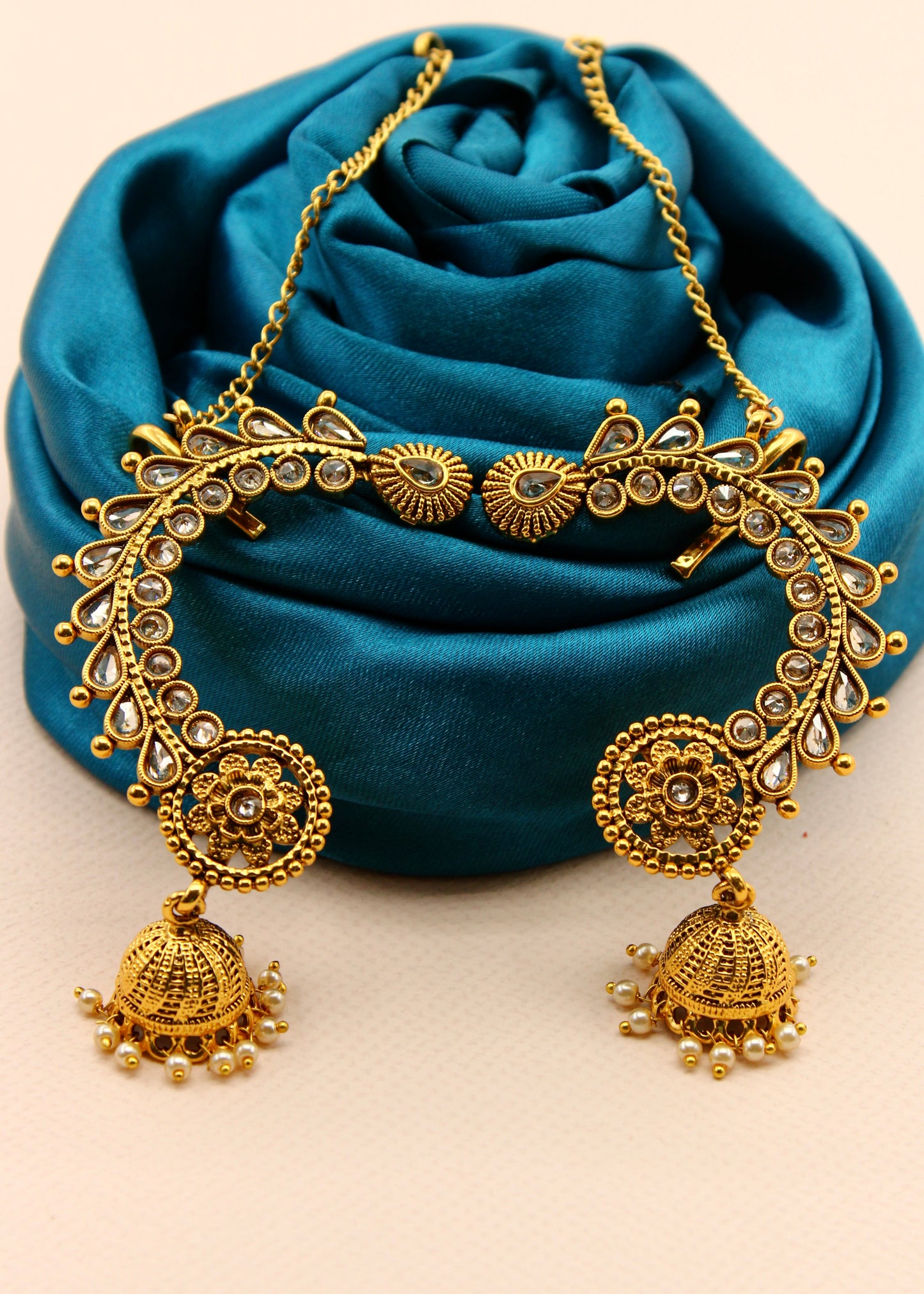 FLOWERET ANTIQUE EAR-CUFFS