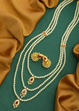 APPEALING THREE LAYERS MOTI NECKLACE