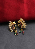 PEAFOWL DESIGNER MOTI EARRINGS