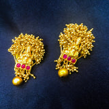 PESHWAI GOLDEN BEADS EARRINGS