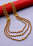 THREE LAYERS GOLDEN BEADS NECKLACE