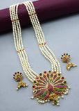 IMPRESSIVE PEACOCK DESIGNER NECKLACE