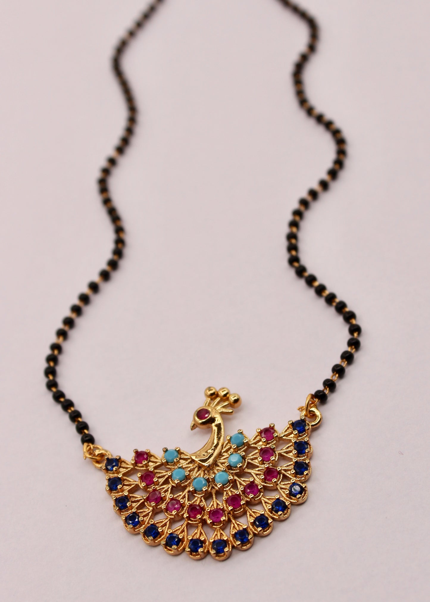 GORGEOUS PEACOCK DIA MANGALSUTRA