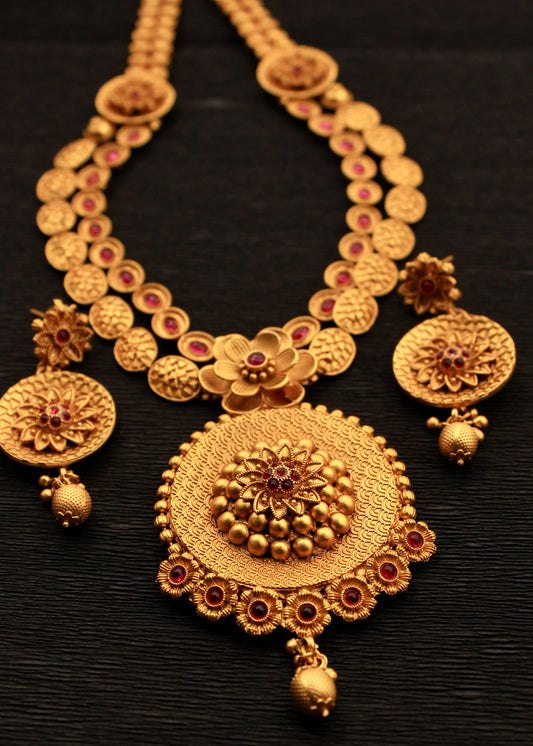 ROYAL FLORET MATTE NECKLACE