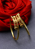 GRACY FLORAL GOLDEN BABY BANGLES