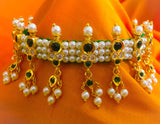 Pearl Studded Chinchpeti Necklace | Buy Online | Sonchafa