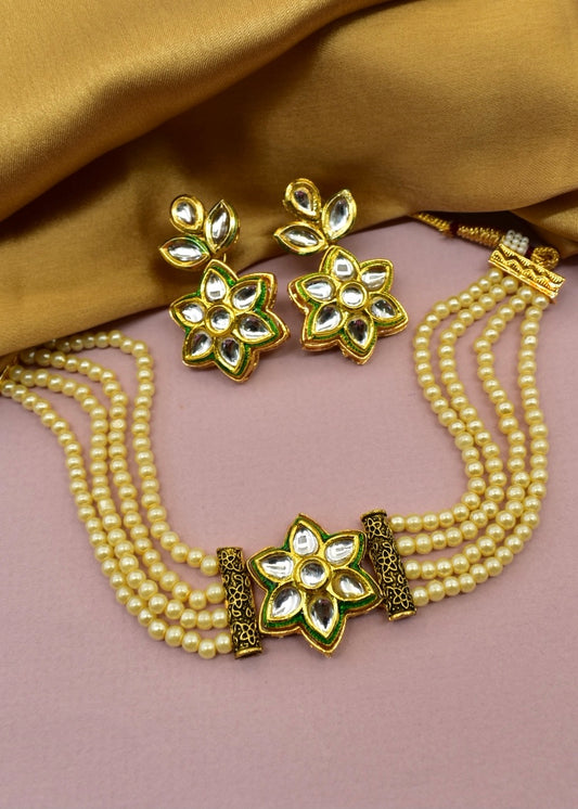 FLORET KUNDAN NECKLACE