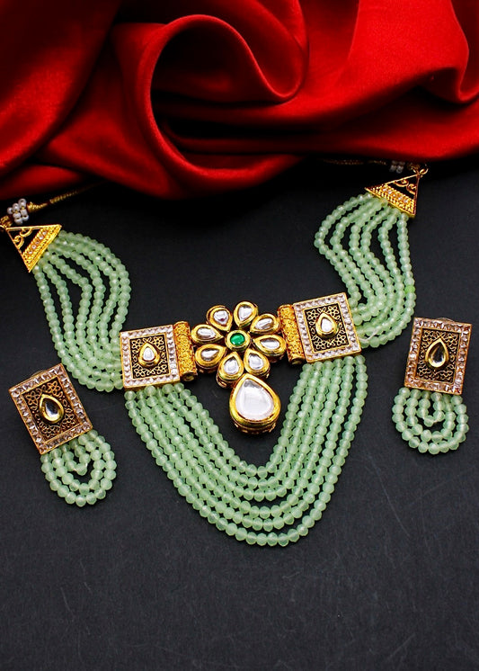 FLORAL KUNDAN NECKLACE