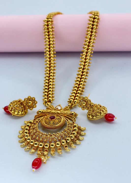 STUNNING LONG DESIGNER NECKLACE