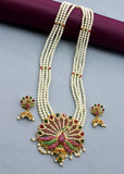 IMPRESSIVE PEACOCK DESIGNER NECKLACE