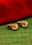 OVAL SHAPE JHUMKI EARRINGS