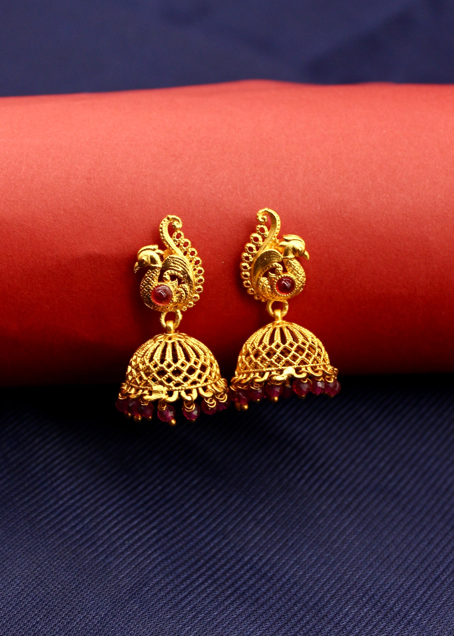 BEAUTIFUL PEACOCK JHUMKI EARRINGS