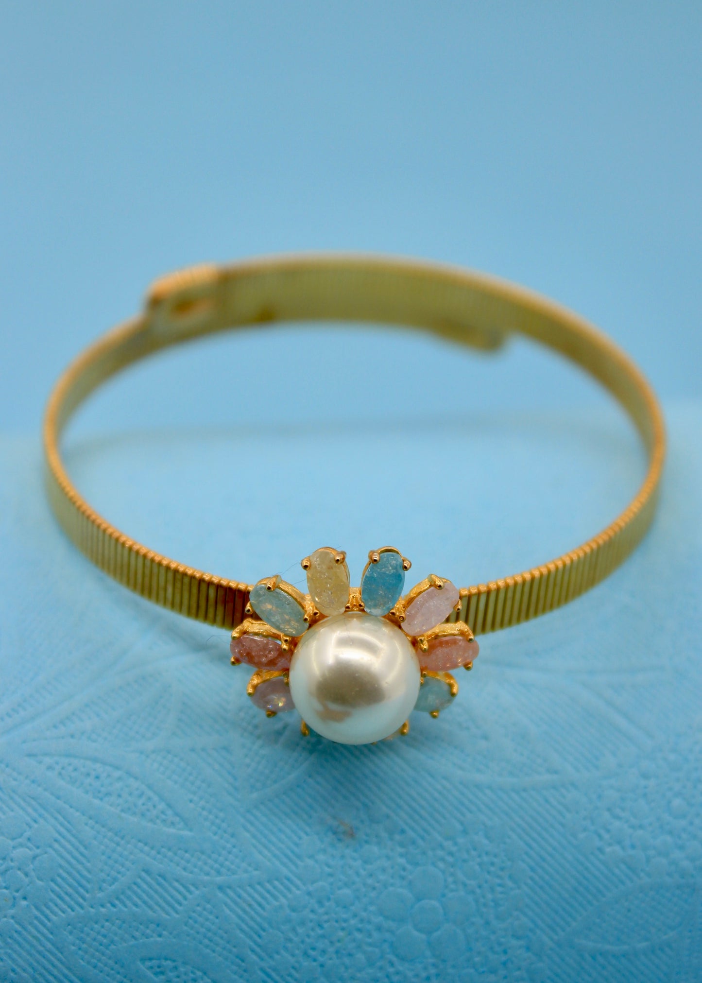 PEARL FLORAL BRECELET