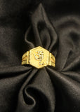 DAZZLING GOLDEN MEN'S RING