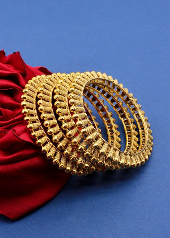 GOLDEN BEADS TRADITIONAL BANGLES