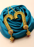 GOLDEN BEADS ANTIQUE EAR-CUFFS