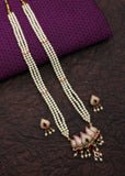 DESIGNER LOTUS MOTI NECKLACE