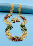 MULTI COLOUR MOTI NECKLACE