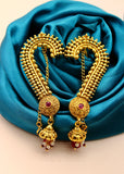 GOLDEN BEADS ANTIQUE EAR-CUFFS