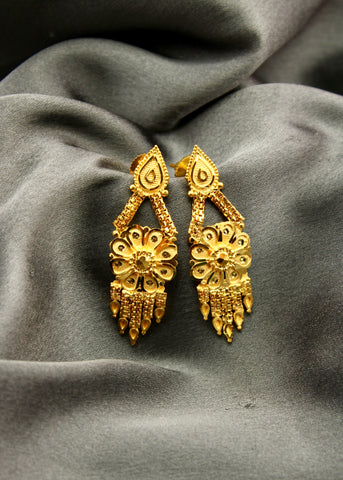 GOLD PLATED FLOWERET EARRINGS