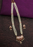 DESIGNER LOTUS MOTI NECKLACE