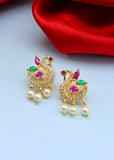 PEAFOWL DESIGNER EARRINGS