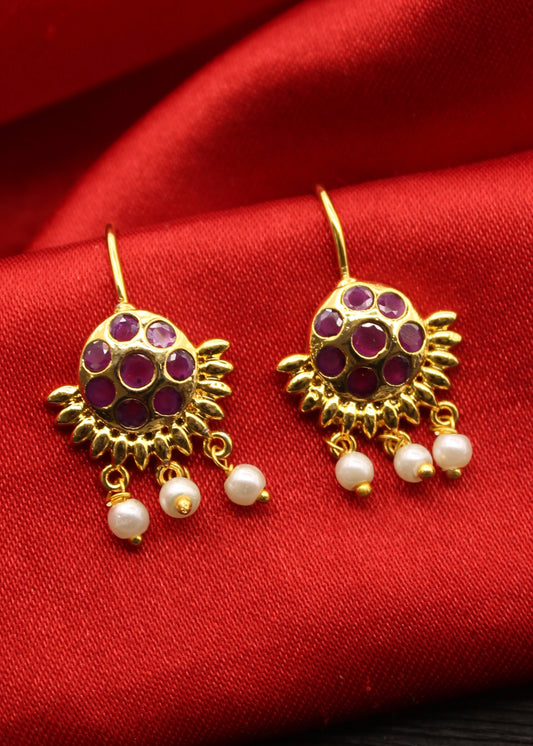CLASSY PINK STONE BUGADI