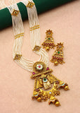 HALF MOON RAJWADI MOTI NECKLACE