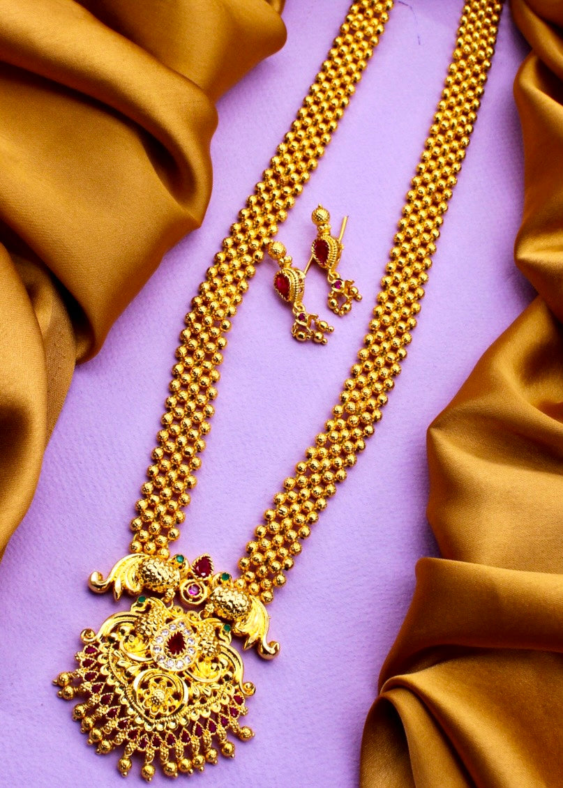 ROYAL PEACOCK DESIGNER NECKLACE