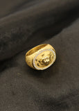 OVAL SHAPE MEN'S GOLDEN RING