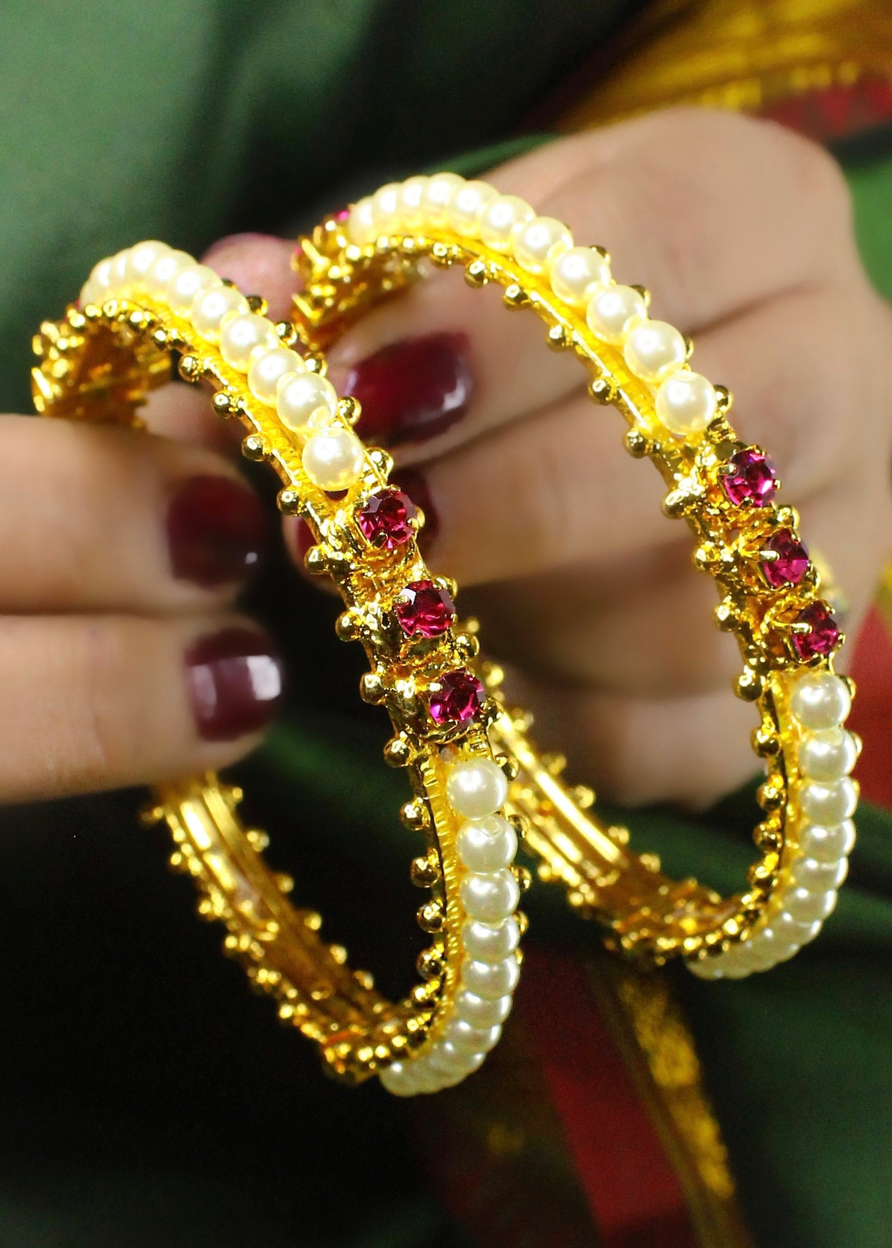 Mosomi Bangle ALLURING MOTI BANGLES – Sonchafa