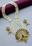 IMPRESSIVE PEACOCK DESIGNER NECKLACE