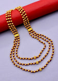 THREE LAYERS GOLDEN BEADS NECKLACE