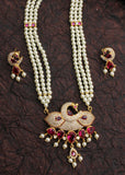 DAZZLING PEACOCK MOTI NECKLACE