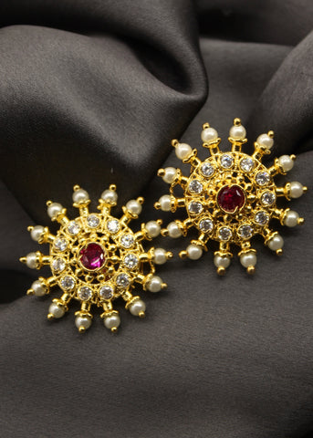 Pakhi Pastel Moti Earring – Pomcha Jaipur