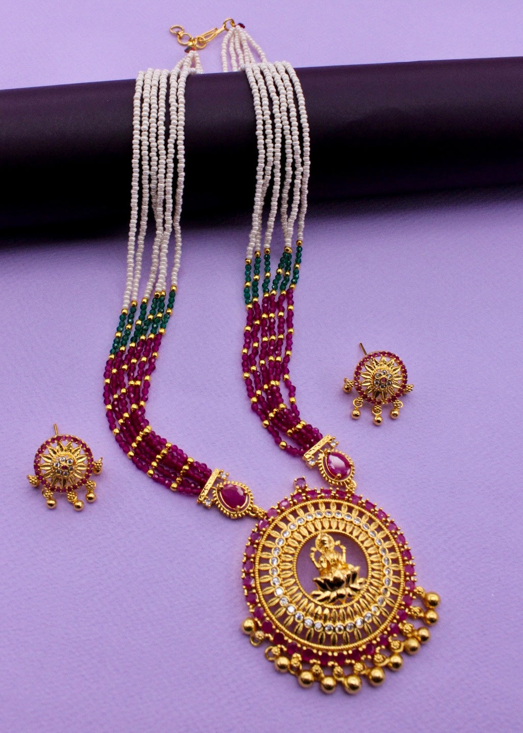 GODDESS LAXMI MOTI NECKLACE