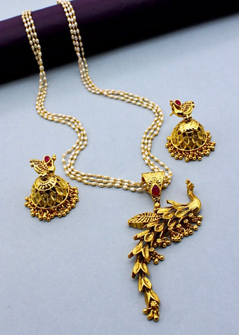 PEACOCK DESIGNER PENDANT SET