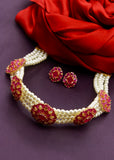 ROYAL FLORAL PEARL CHOKER